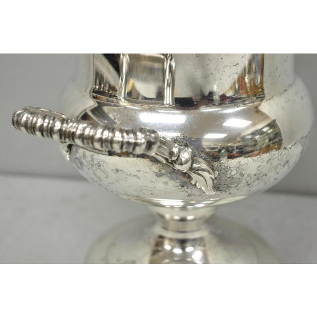 Vintage Wm Rogers "Spring Flower" Silver Plated Champagne Chiller Bar Ice Bucket For Sale - Image 10 of 18
