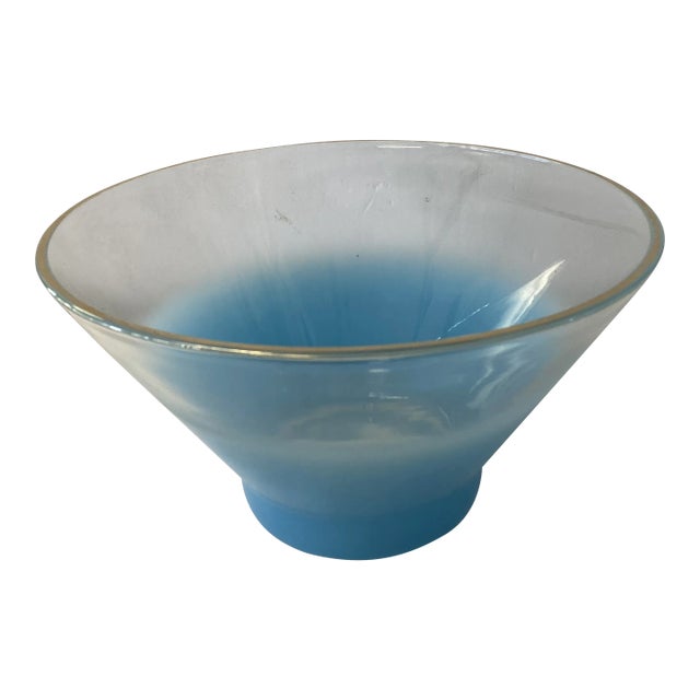 1960s Blendo Blue Salad Bowl For Sale