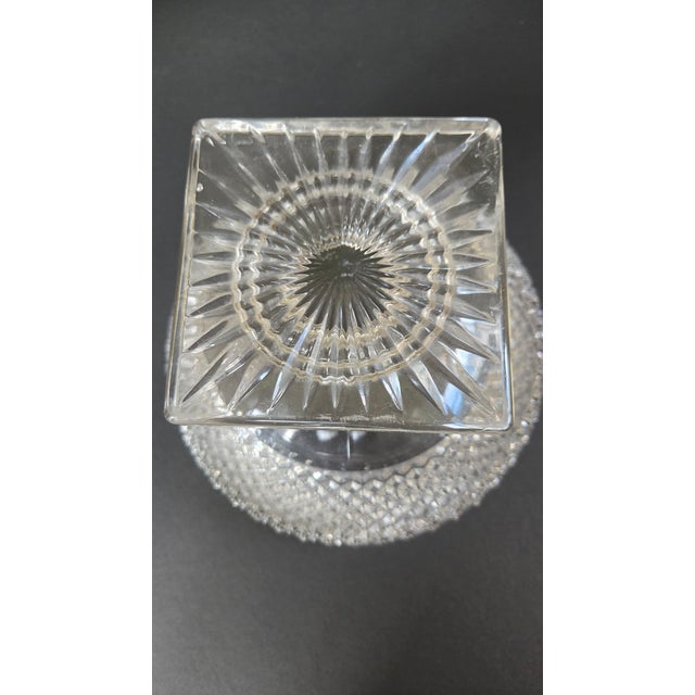 Mid-20th Century Westmoreland Waterford Clear Glass Pedestal Centerpiece Bowl For Sale - Image 12 of 12
