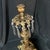 Metal 1800’s Stunning Gold Candleholder With Prisms For Sale - Image 7 of 9