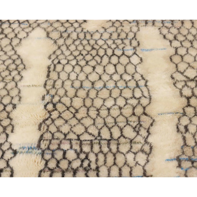 Contemporary Hand-Knotted Wool Rug by Azele Studio For Sale - Image 3 of 8