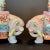 Early 20th Century Chinese Export Famille Rose Enameled Elephant Candle/Joss Holders- Set of 2 For Sale - Image 9 of 11