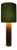 Large Mid-Century Modern Scandinavian Tropical Hardwood Table Lamp, 1960s For Sale