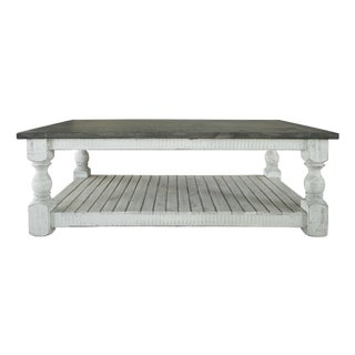 Stonegate Pillar Style Coffee Table For Sale