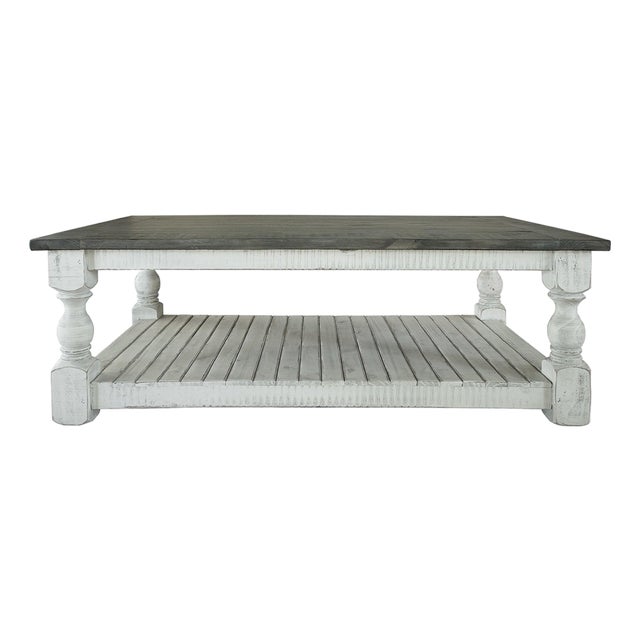 Stonegate Pillar Style Coffee Table For Sale