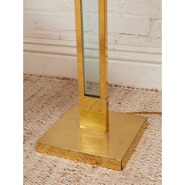 Mid 20th Century Vintage Geurge Kovacs Brass Glass and Lucite Floor Lamp For Sale - Image 5 of 6