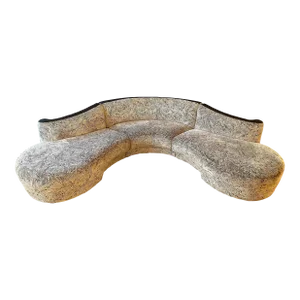 1980s Mid-Century Vladimir Kagan for Weiman Three Piece Postmodern Cloud Sectional