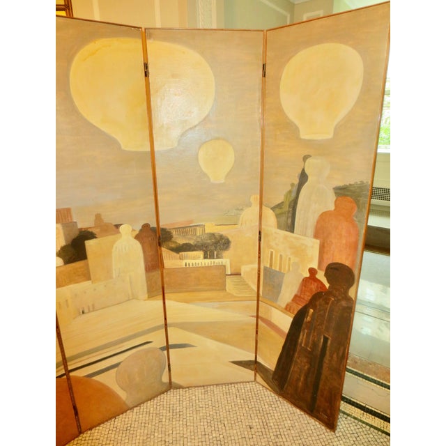 Salvatore Fiume Italian Floor Screen Dated 1954 For Sale - Image 9 of 17