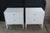 Late 20th Century Late 20th Century Pair of Tobi Fairley for Woodbridge Petite Sarah Carrara Bedside Chests Nightstands For Sale - Image 5 of 12