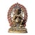 Gilt Bronze Mahakala Statue, Wrathful Deity Figure, 550g For Sale