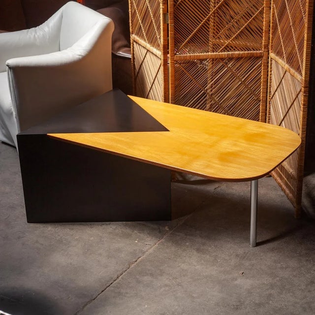 Black Postmodern Coffee Table, 1980s For Sale - Image 8 of 10