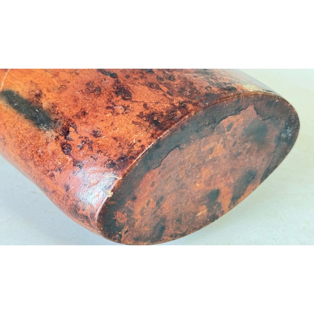 Wood 20th Century Vase in Terracotta, Africa For Sale - Image 7 of 8