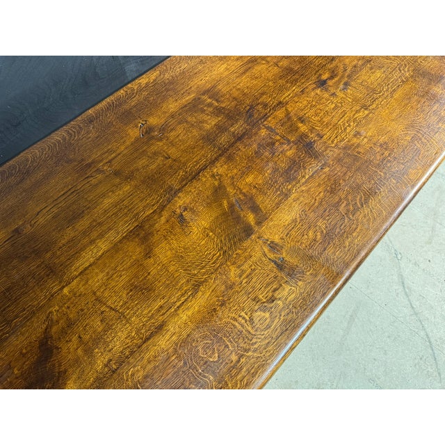 Vintage Farmhouse Dining Table in Oak, 1925 For Sale - Image 15 of 17