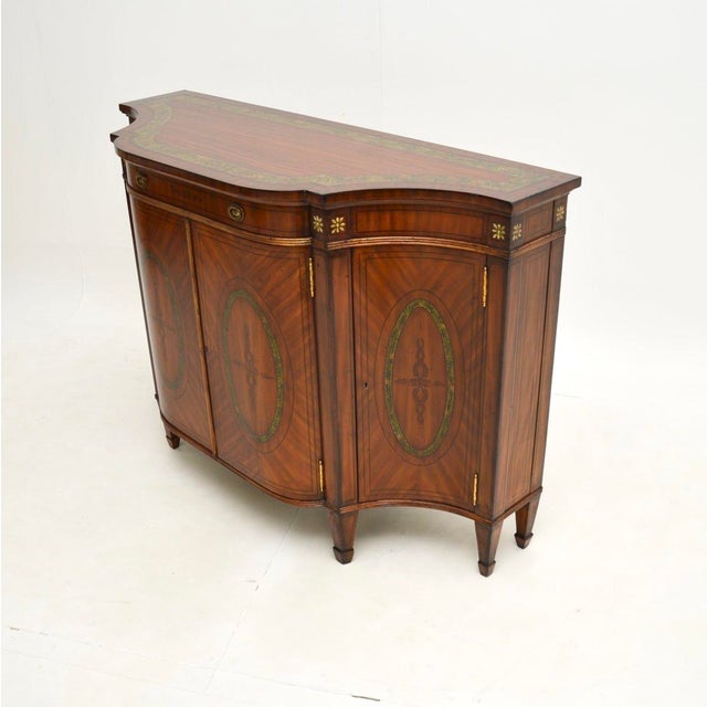 1930s Sheraton Painted Satinwood Sideboard, 1950s For Sale - Image 5 of 13