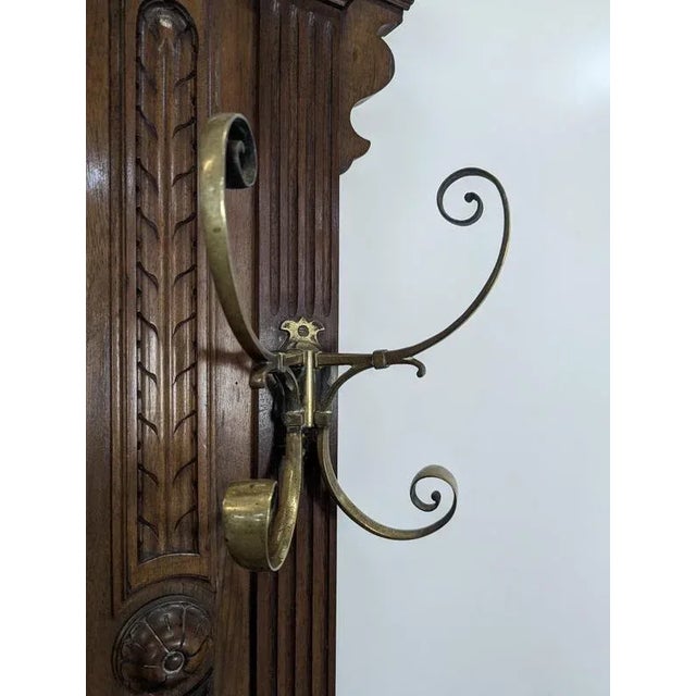 Wood Walnut Cloakroom, Late 19th Century For Sale - Image 7 of 12