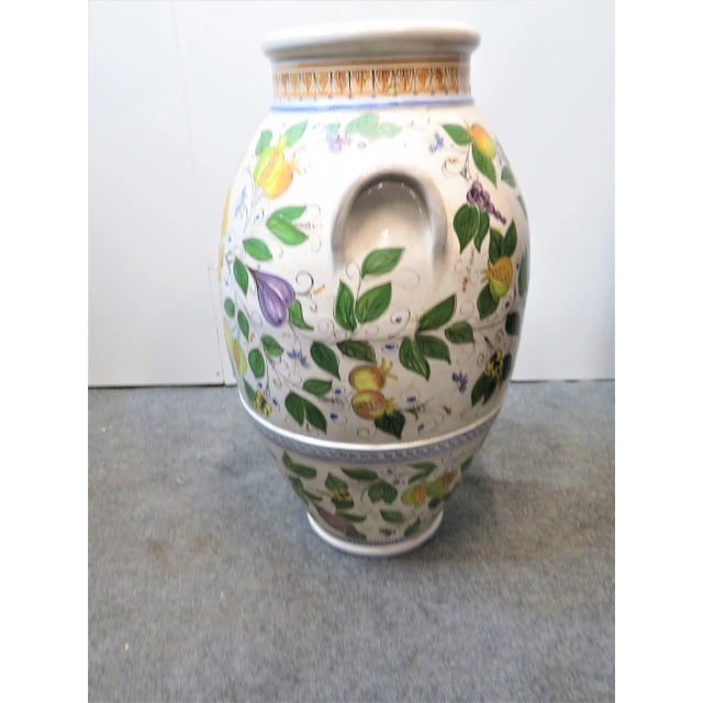 Mid 20th Century Italian Majolica Floor Vase For Sale - Image 4 of 7