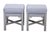 Pair of Painted Upholstered Chinese Chippendale Benches For Sale In New York - Image 6 of 8