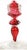 Antique Austrian Cranberry Glass Engraved Glass Hunt Scene Toasting Goblet.