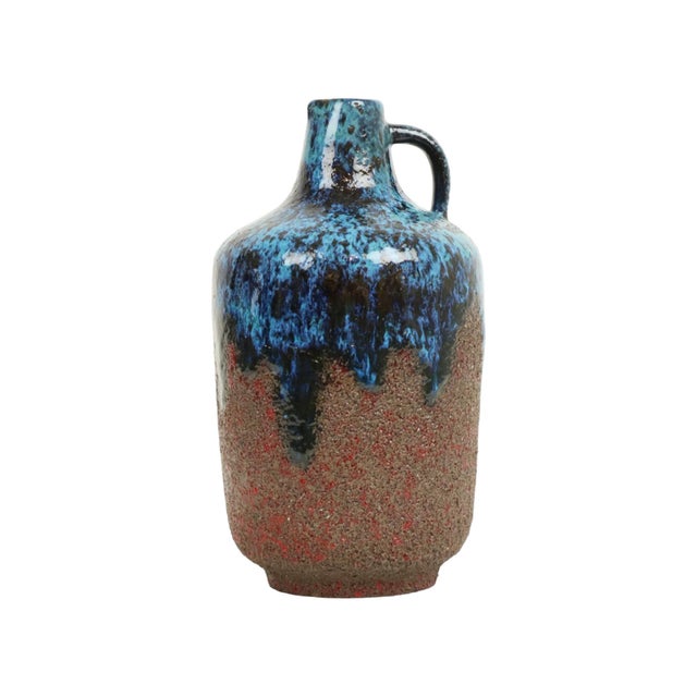 Blue Ceramano Incrusta Vase by Hans Welling, 1960s For Sale - Image 11 of 11