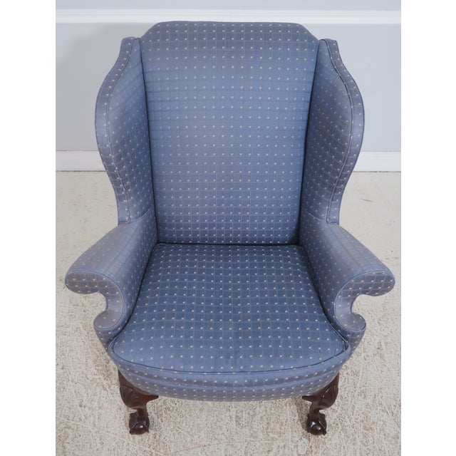 Age: Approx: 20 Years Old Details: Winterthur Collection Ball & Claw Feet Down Seat Cushions Fine Carved Details High...