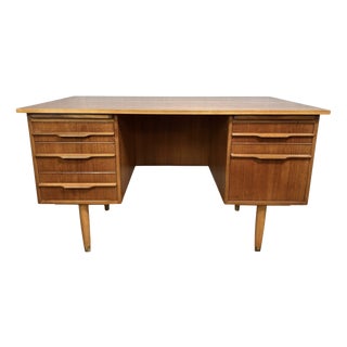 Mid-Century Danish Teak Desk, 1960s For Sale