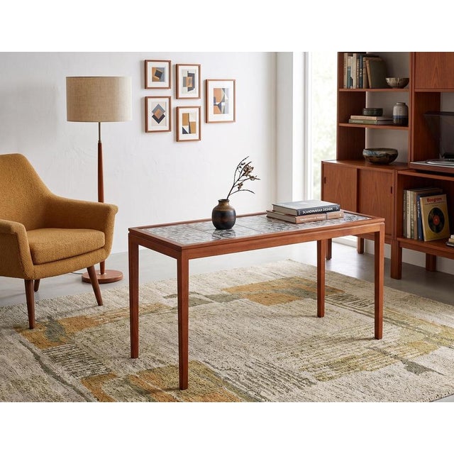 Danish Teak Coffee or Side Table with Tile Top, 1960s For Sale - Image 3 of 9