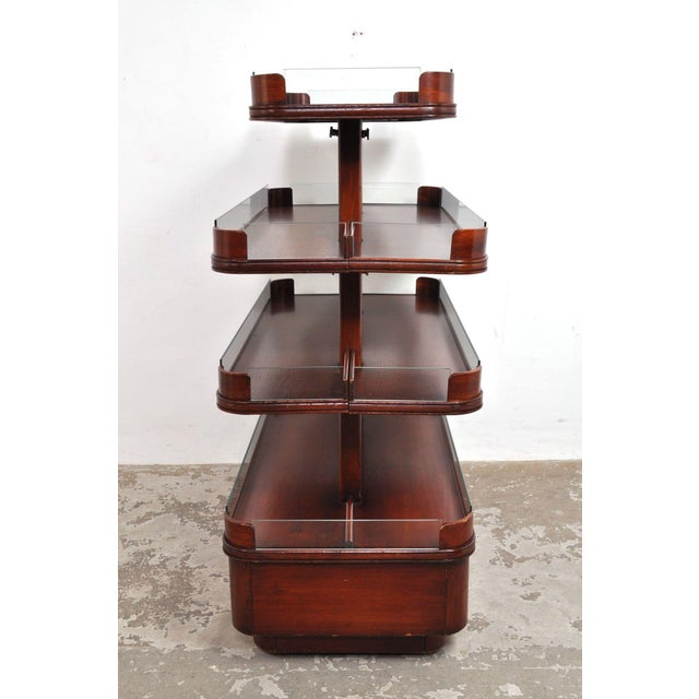 Vintage Mahogany Shelf, 1950s For Sale - Image 3 of 12