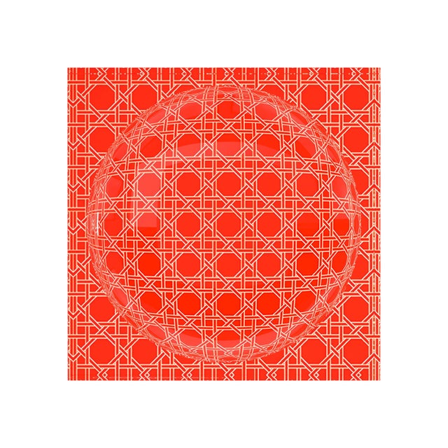 Adorned with an elegant salmon-colored trellis pattern, this dish brings a touch of sophistication to any room. Available:...