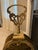1980s Peacock French Count;ry Ornate 44" Wide Folding Brass Fireplace Fan For Sale - Image 13 of 15