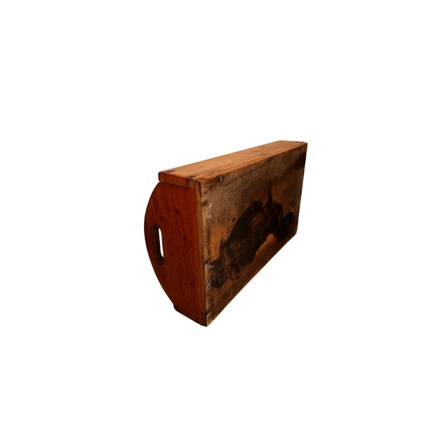 Mid 20th Century Handmade Wood Carrying Tray For Sale - Image 4 of 4