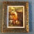 Wood Mid Century Modern Abstract Cityscape Carved Original Frame Signed For Sale - Image 7 of 7