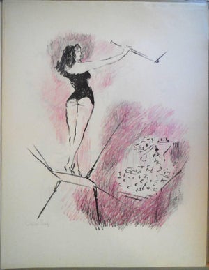 Marcel Vertès, Circus Trapeze Acrobat