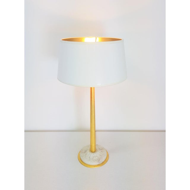 Regency Golden Table Lamp by Giulia Mangani, 1970s For Sale - Image 10 of 10