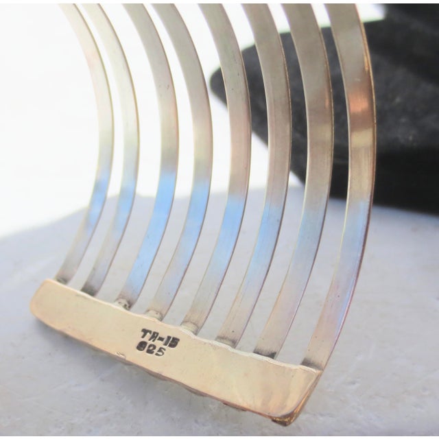 Mid-Century Modern Sterling Silver Cuff Bracelet For Sale - Image 3 of 5