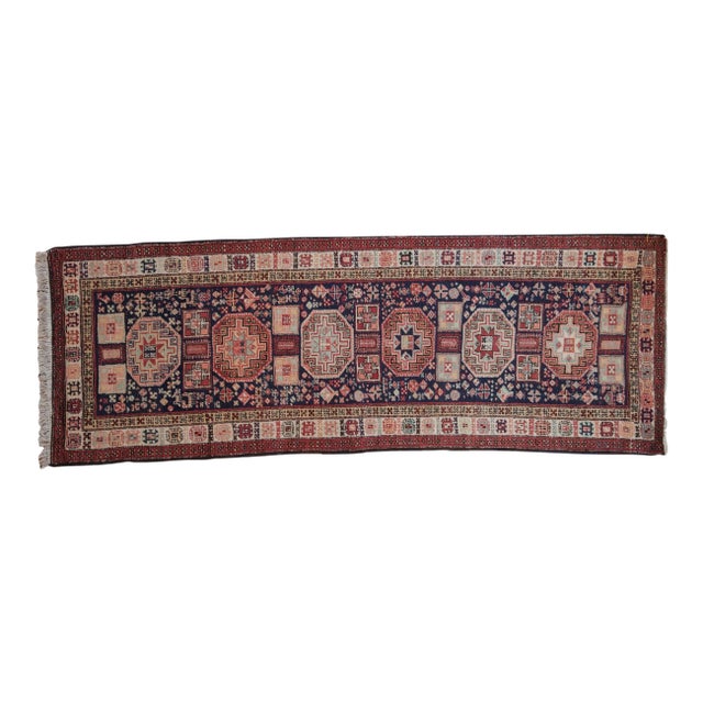 Vintage Ardebil Rug Runner - 3'7" x 10'1" For Sale