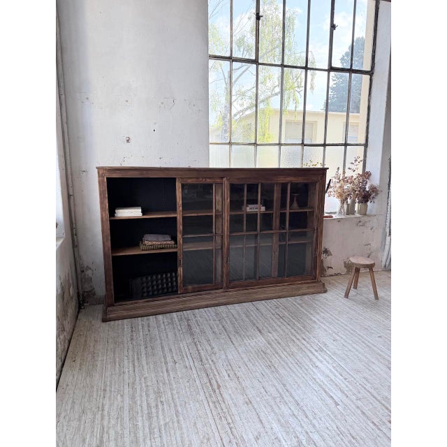 Workshop Cabinet with Glass Doors, 1950s For Sale - Image 10 of 18