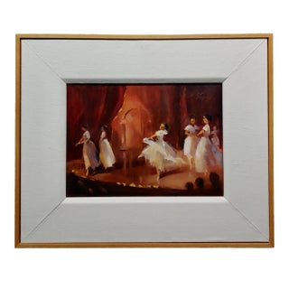 Michele Stapley -Ballet Dancers on Stage -Oil Painting For Sale