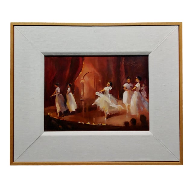 Michele Stapley -Ballet Dancers on Stage -Oil Painting For Sale