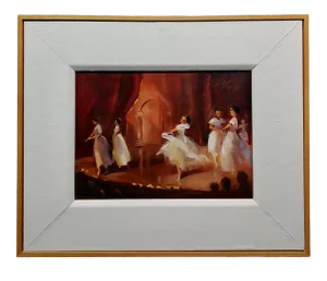 Michele Stapley -Ballet Dancers on Stage -Oil Painting