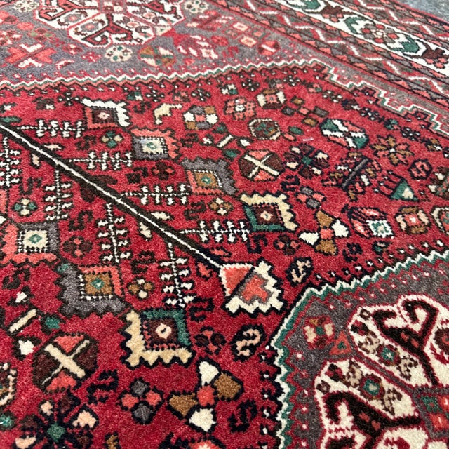 3ft 7in × 5ft 4in Persian Area Rug From Iran, Vintage For Sale - Image 11 of 12