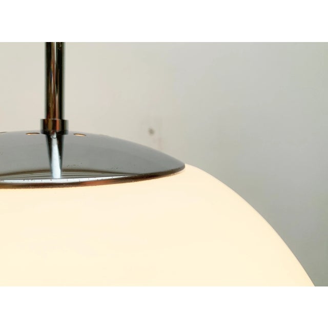 Vintage German Space Age Glass Ball Pendant Lamp from Limburg For Sale - Image 6 of 18
