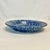 American Vintage Americana Arts & Crafts Folk Art Blue Sponge Ware Serving Bowl. For Sale - Image 3 of 8