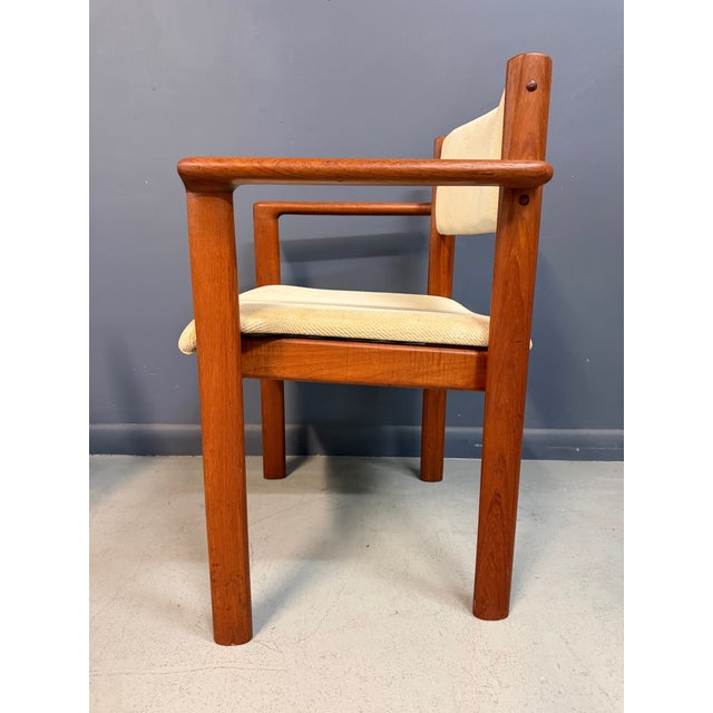 Set of Six Scandinavian Modern Teak Stacking Armchairs, Denmark or Norway, 1970s For Sale - Image 11 of 13