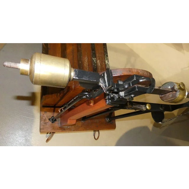 Libra Iron, Brass and Wood Bench by Leonardo Bertani, Italy, 1800s For Sale - Image 5 of 18