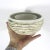 Late 20th Century Vintage Pottery Pansy Ring Signed by Artist Ikebana Flower Frog, Circular Ceramic Flower Holder For Sale - Image 5 of 7