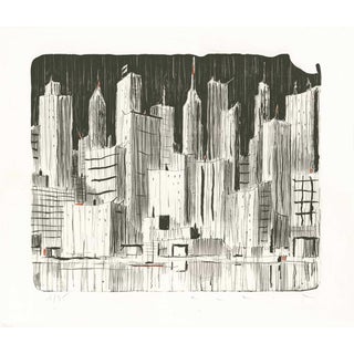 François Avril, Rainy Day, 2017, Lithograph For Sale