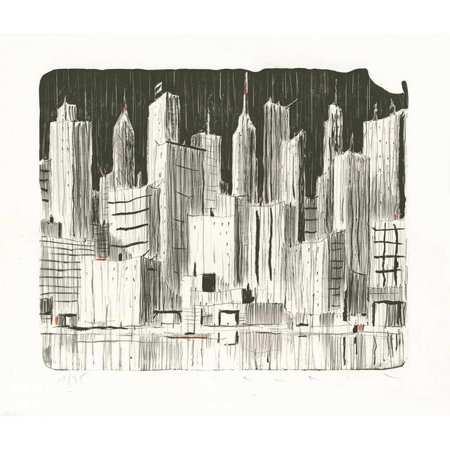 François Avril, Rainy Day, 2017, Lithograph For Sale