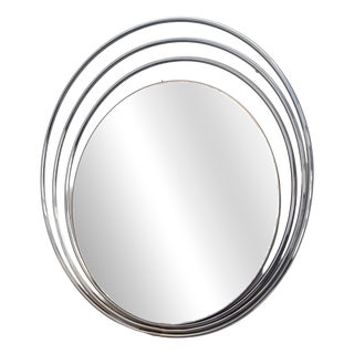 Vintage Space Age Mirror, Italy, 1970s For Sale