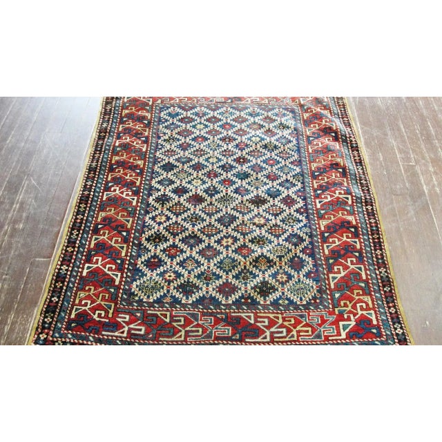 Wood Antique Shirvan Caucasian Rug For Sale - Image 7 of 8