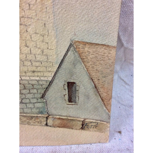 Paper Mid 20th Century French Watercolor Painting, Bourbon L' Archambault For Sale - Image 7 of 10